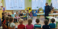 Работники ГКУ МО «Мособлпожспас» объяснили зарайским дошколятам правила пожарной безопасности! - Город Зарайск